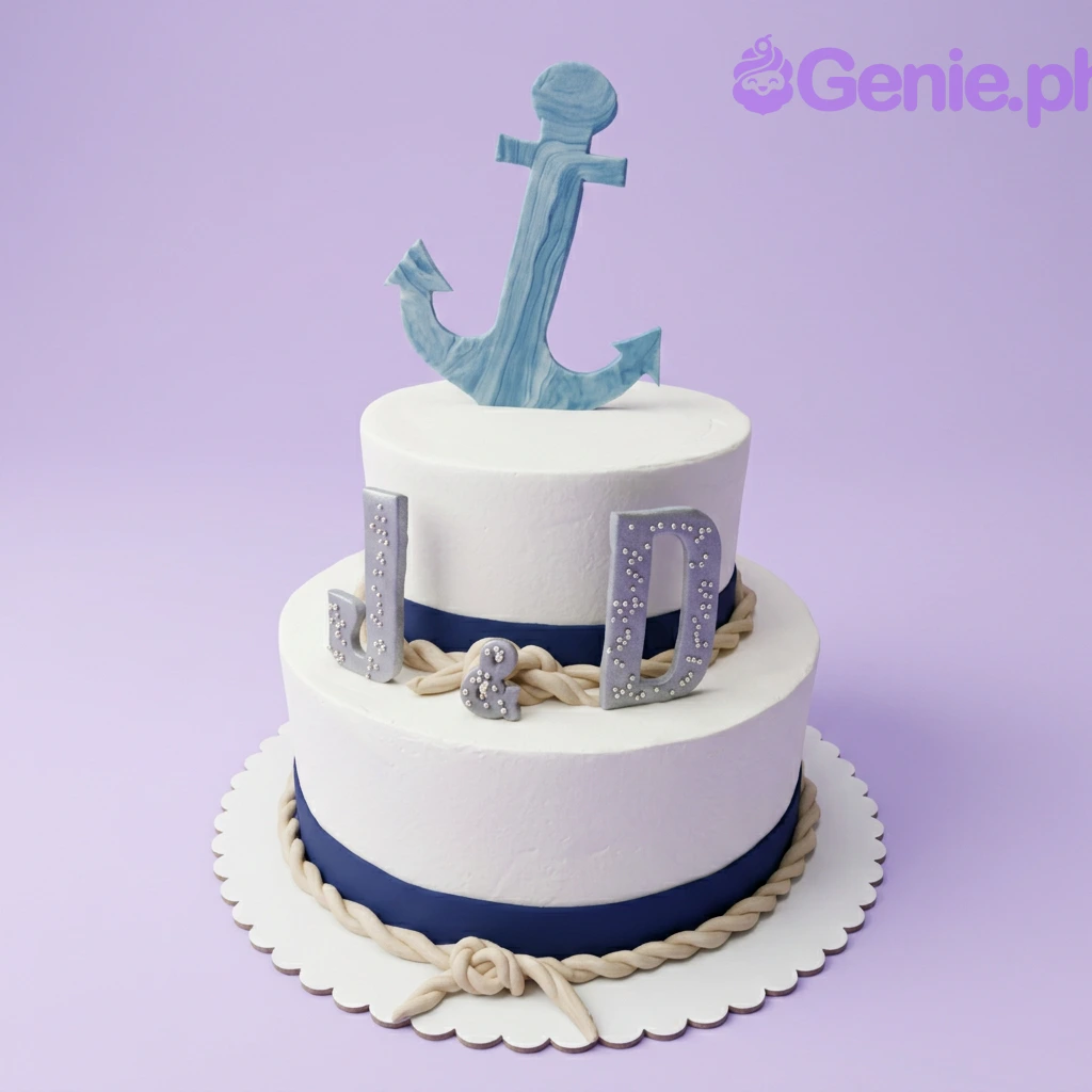 Nautical Anchor Cake