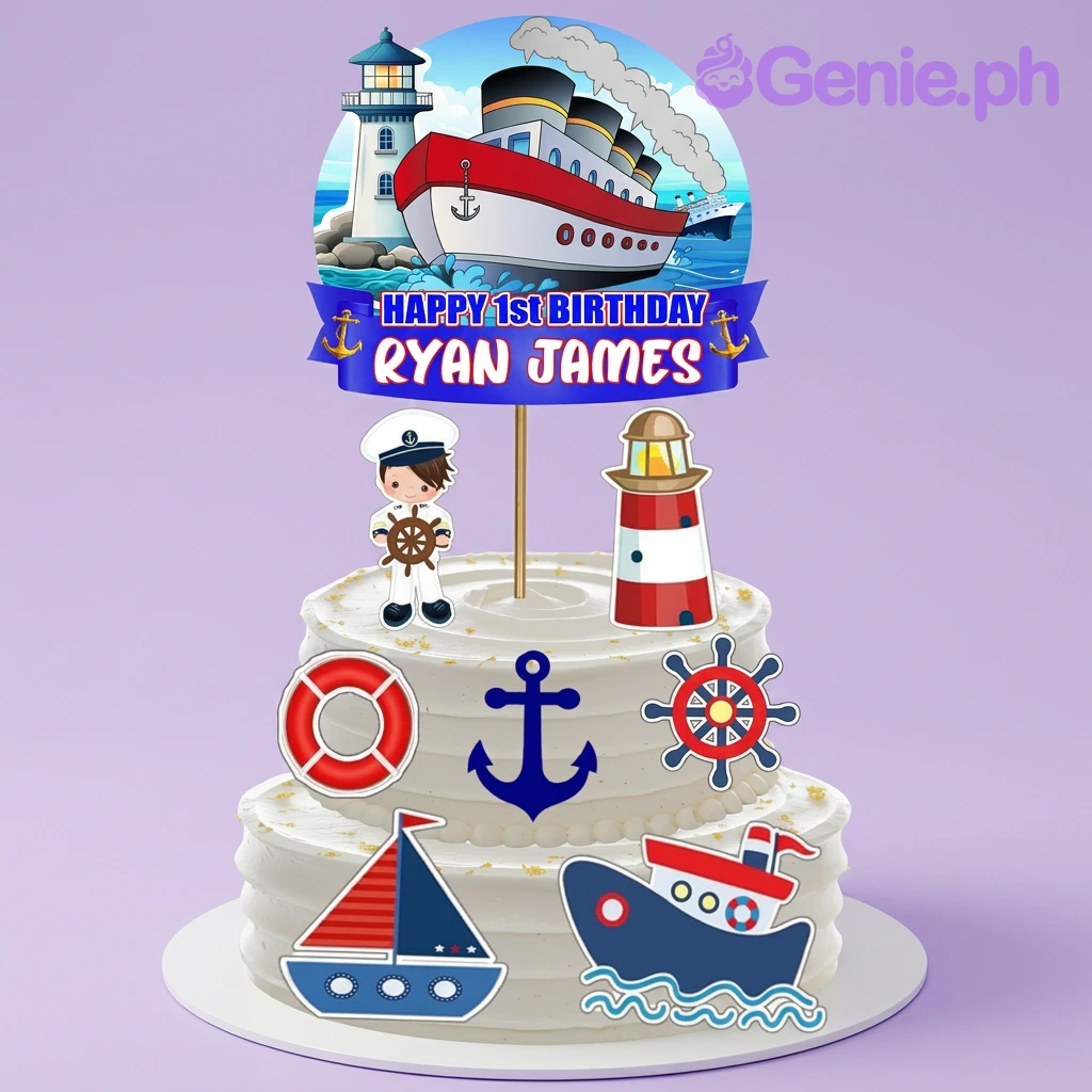 Nautical Birthday Cake