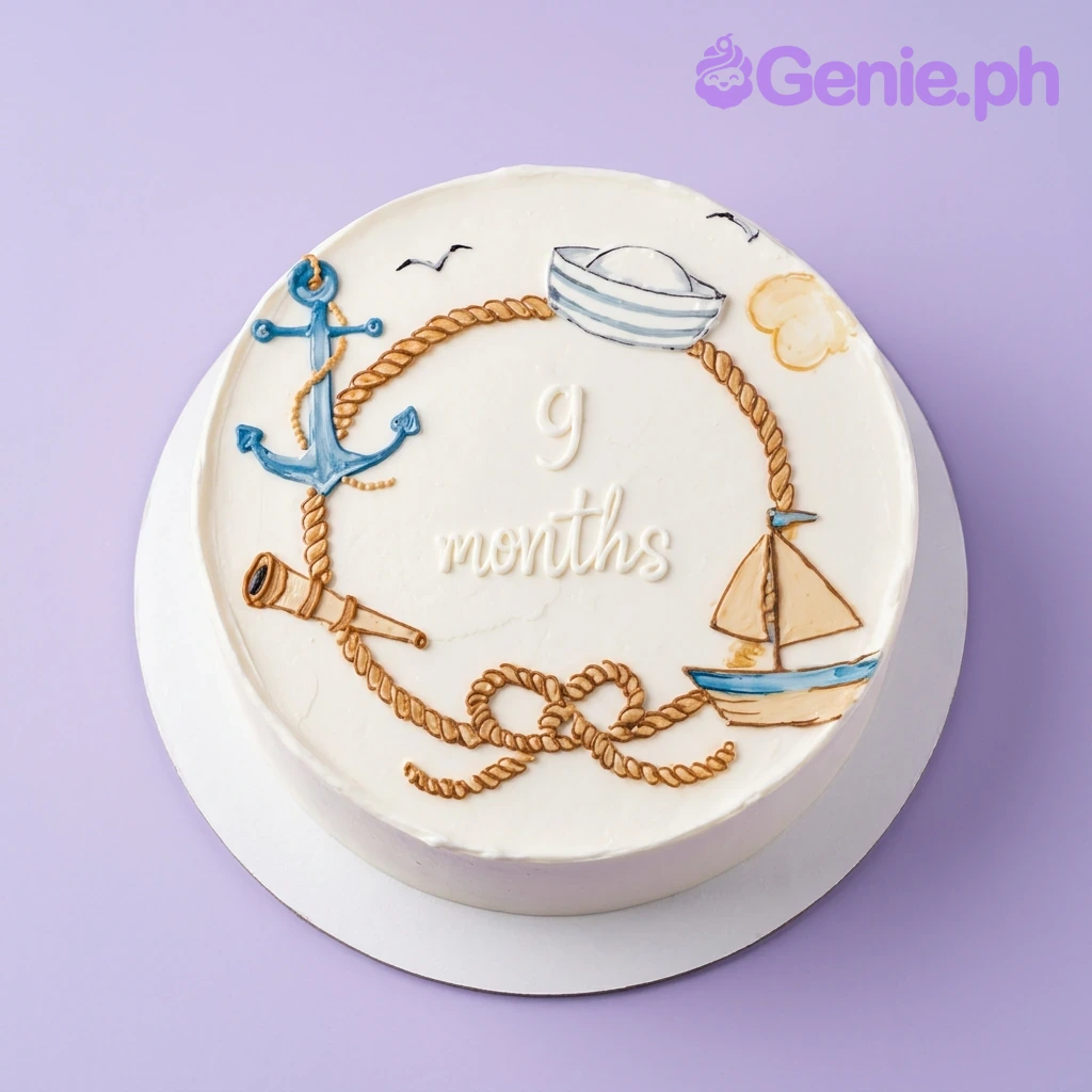 Nautical Milestone Cake