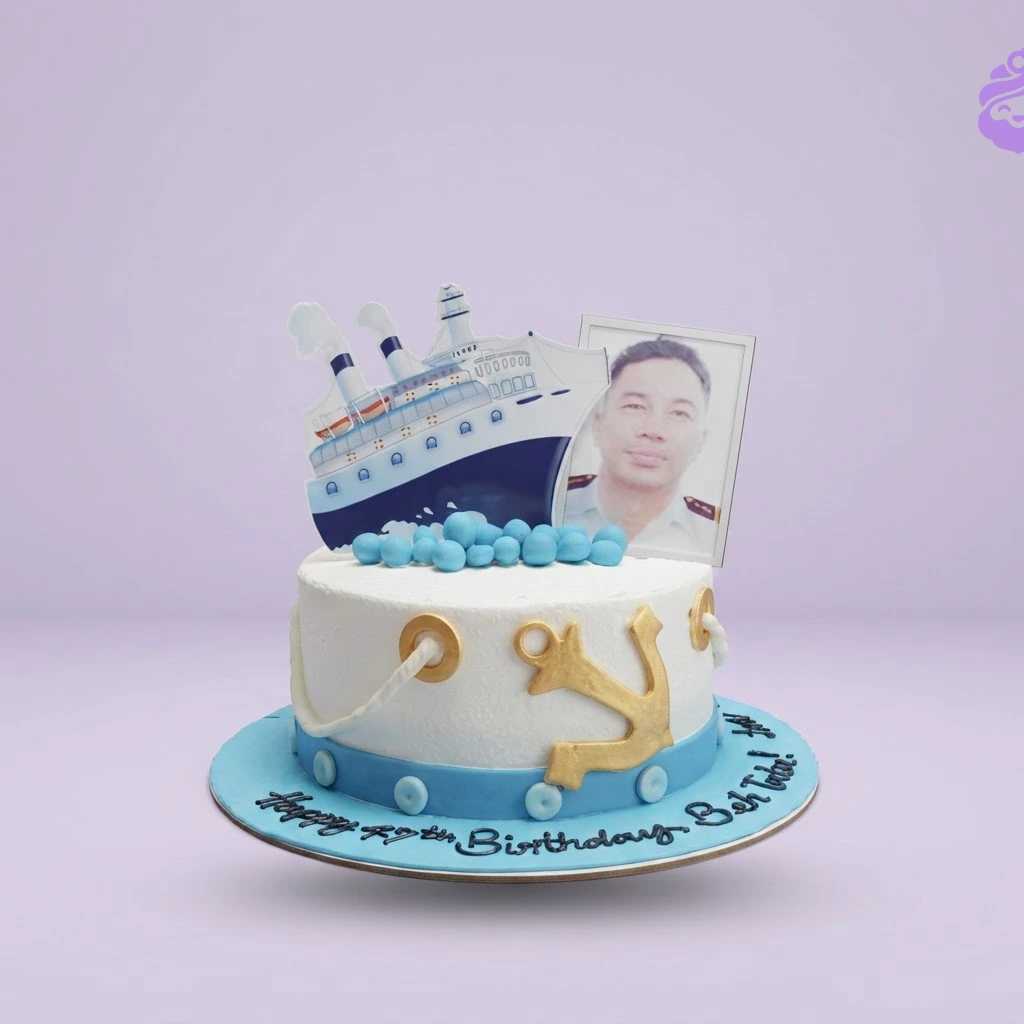 Nautical Seafarer Cake Nautical Seafarer Cake