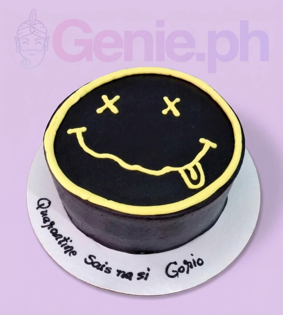 Nirvana Smiley Quarantine Cake Design