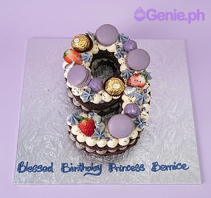 Number Purple Cake Design Number Purple Cake Design