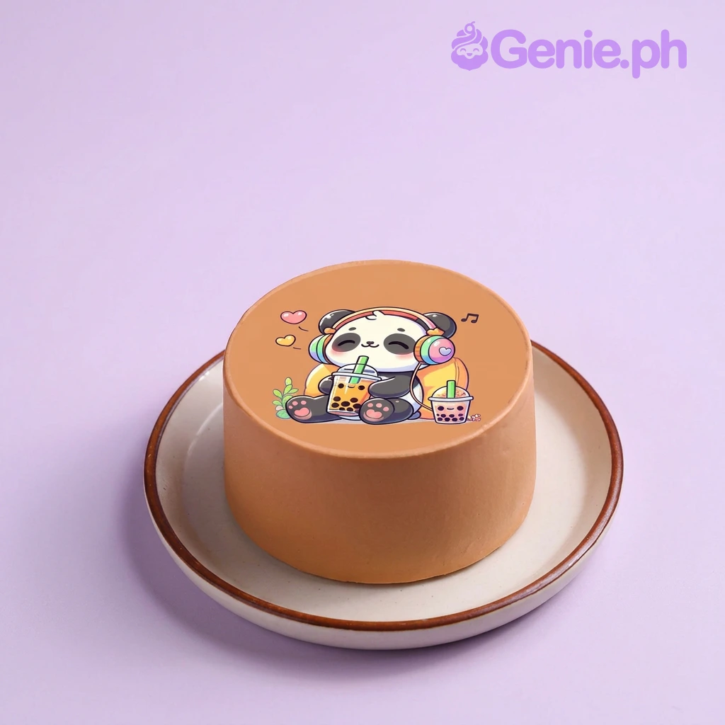 Panda Boba Cake