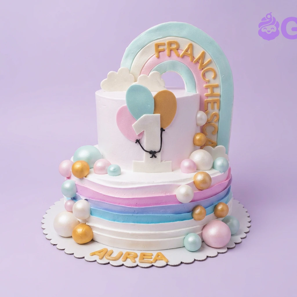 Pastel Rainbow Cake