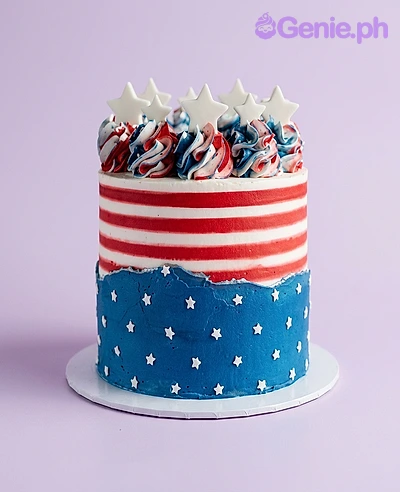 Patriotic Stars Cake Design Patriotic Stars Cake Design