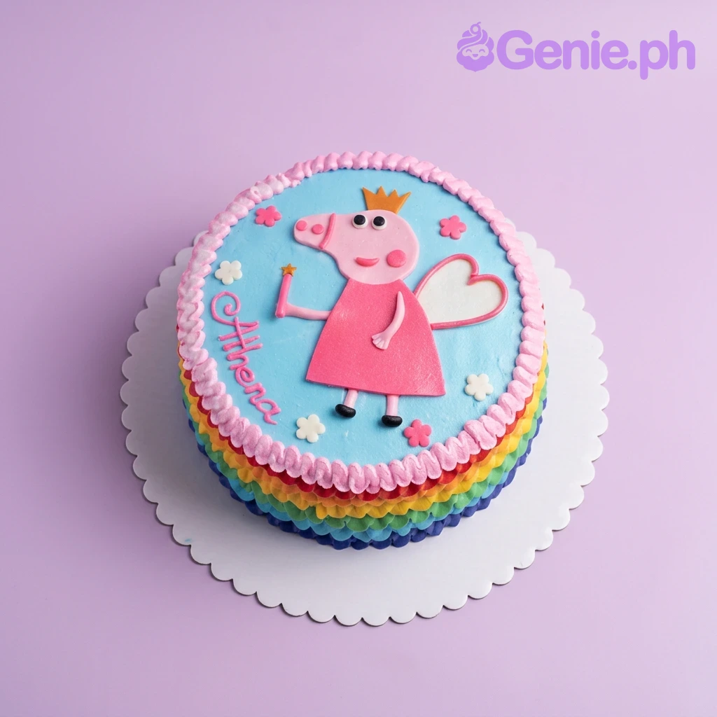 Peppa Pig Rainbow Cake