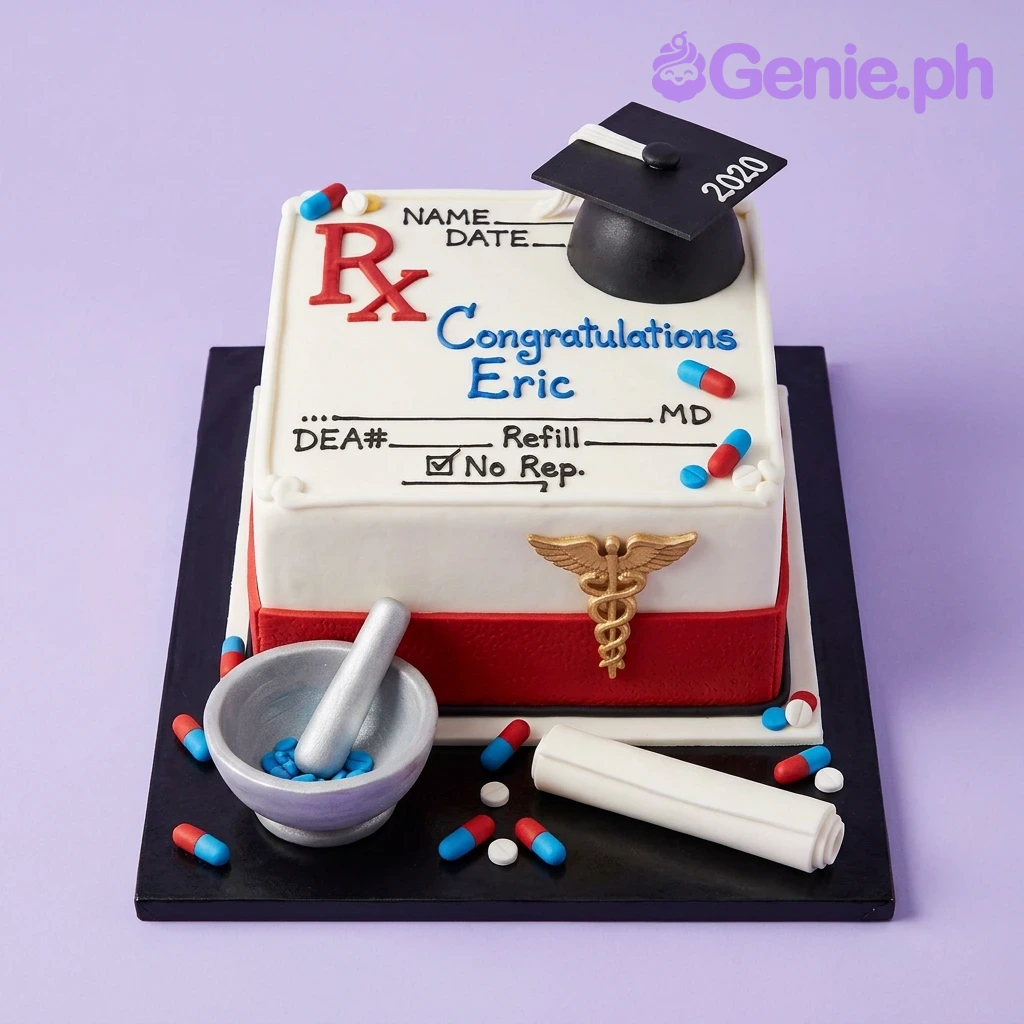 Pharmacist Graduation Cake Pharmacist Graduation Cake
