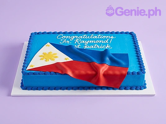 Philippine Flag Congratulations Cake Design