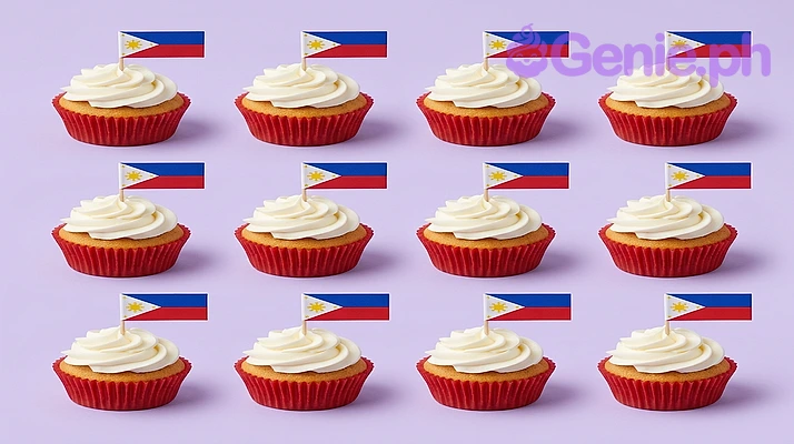 Philippine Flag Sing Cupcakes Design