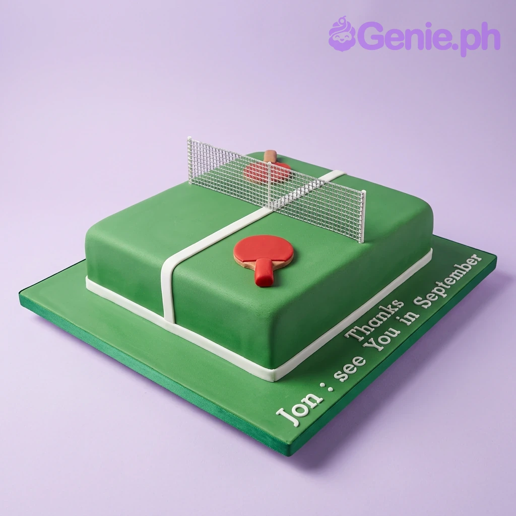 Ping Pong Mahjong Cake Design