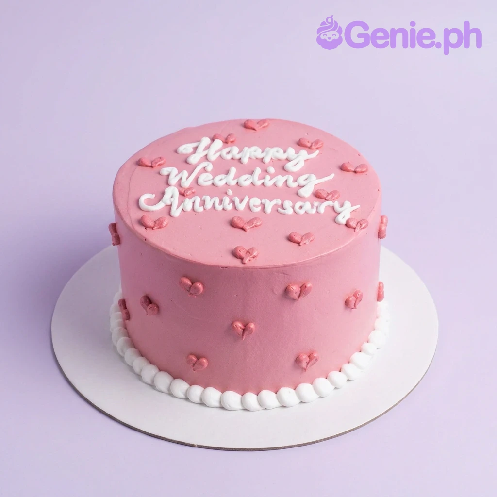 Pink Anniversary Wedding Anniversary Cake Design Pink Anniversary Wedding Anniversary Cake Design