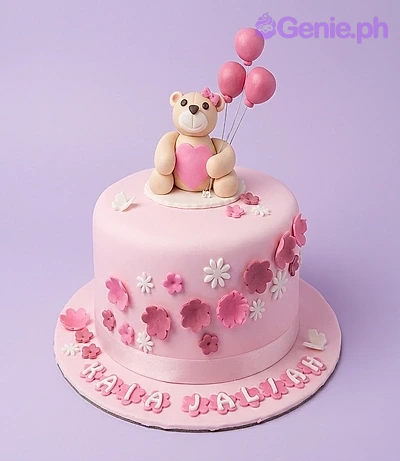 Pink Bear Bears Cake Design