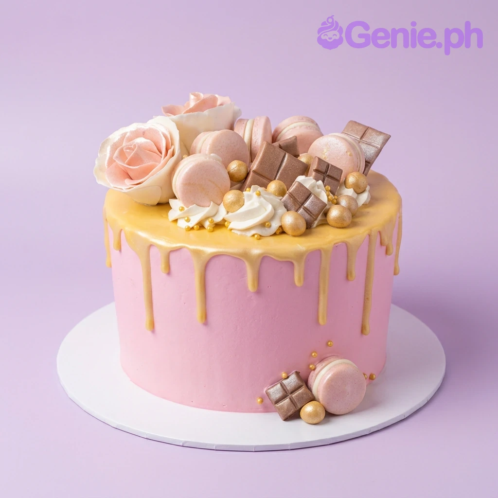 Pink Drip Drinks Cake Design Pink Drip Drinks Cake Design