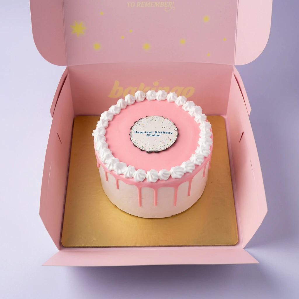 Pink Minimalist Cake