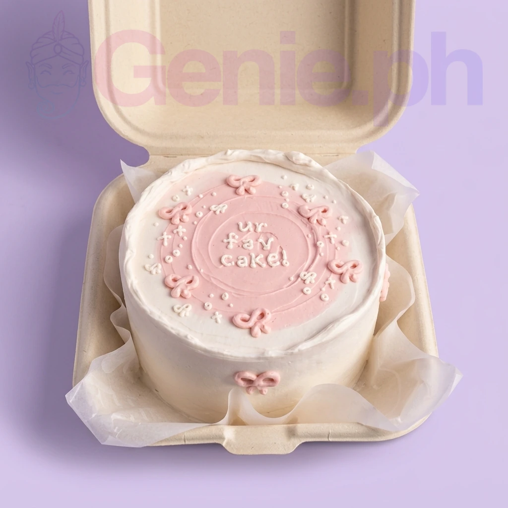 Pink Minimalist Meme Cake Design