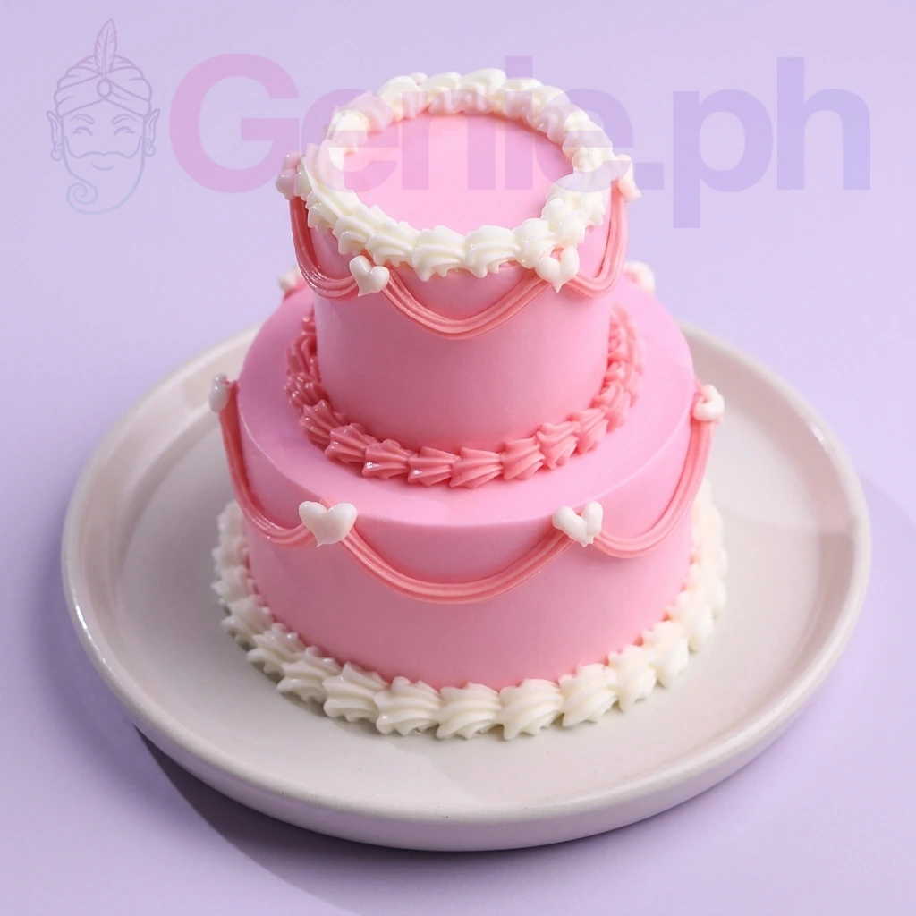 Pink Minimalist Cake