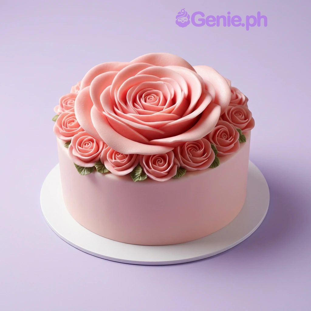 Pink Rose Toca Life Cake Design