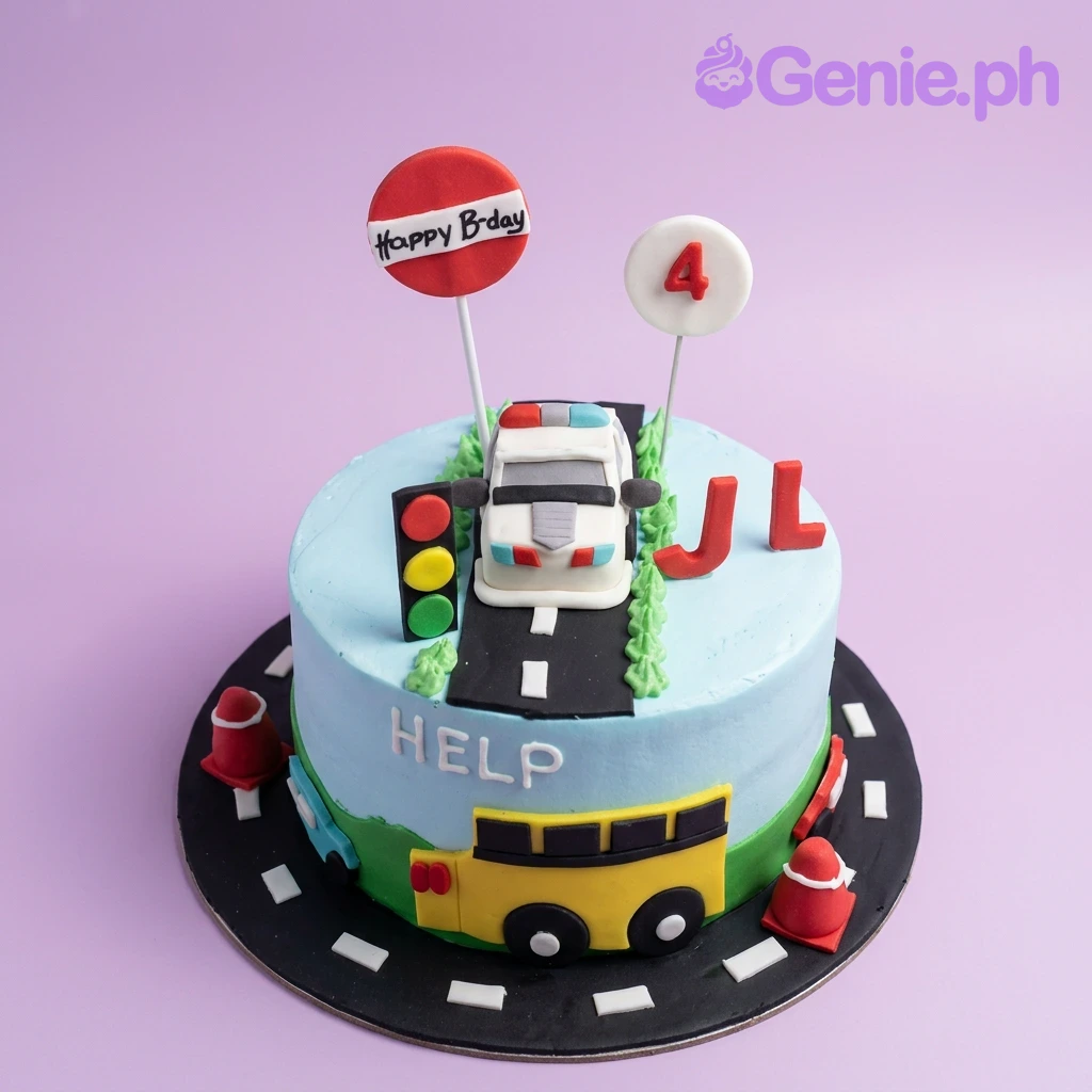 Police Transportation Cake