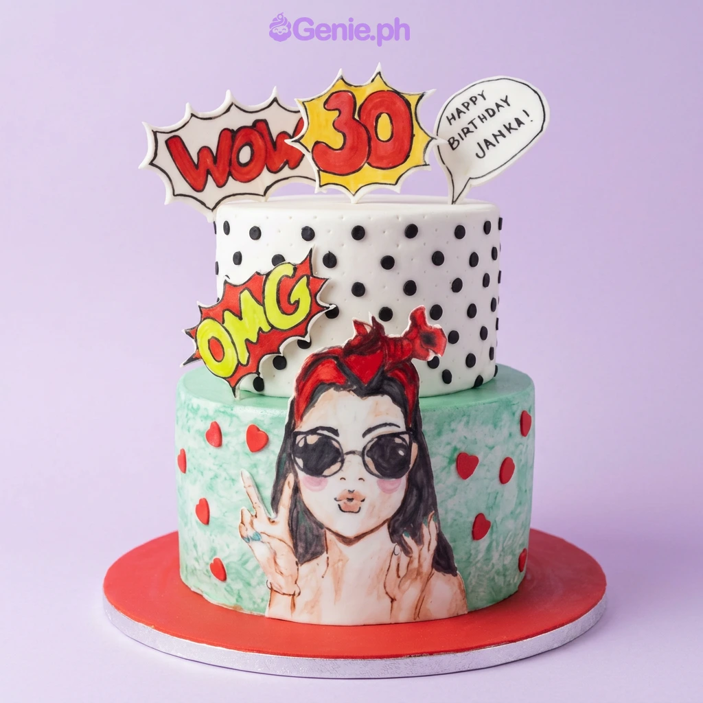 Pop Art Comic Noahs Ark Cake Design