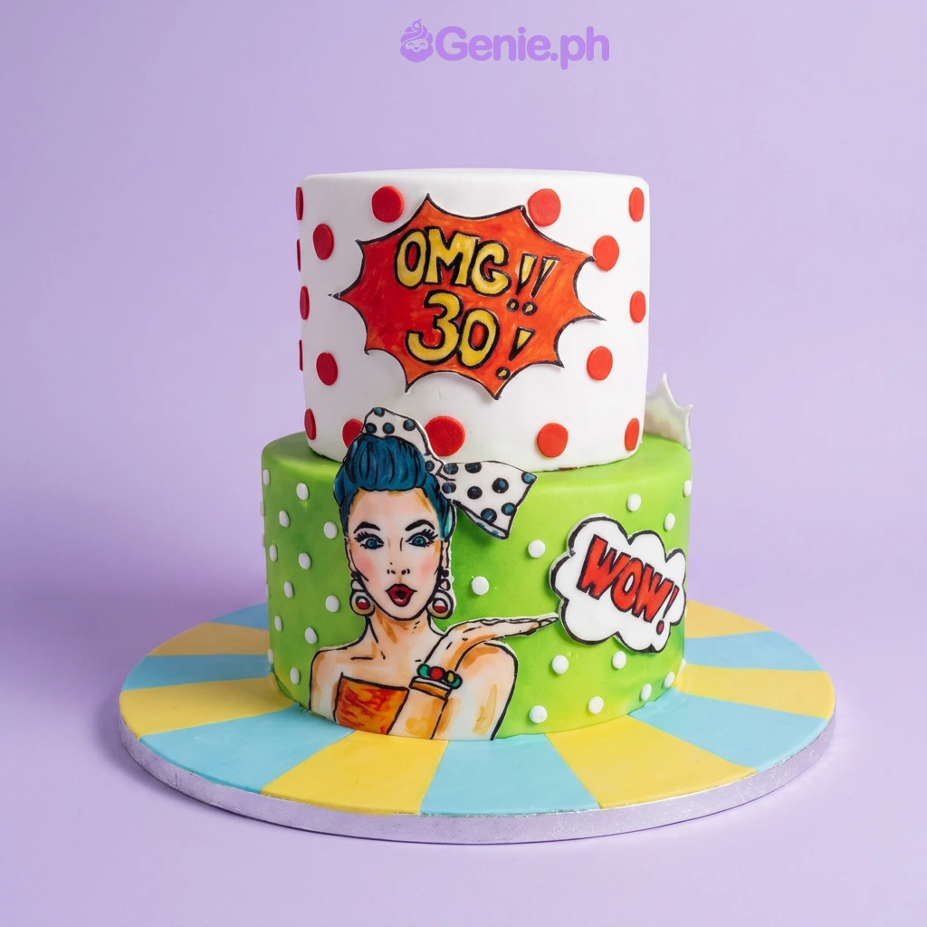 Pop Art Comic Noahs Ark Cake Design