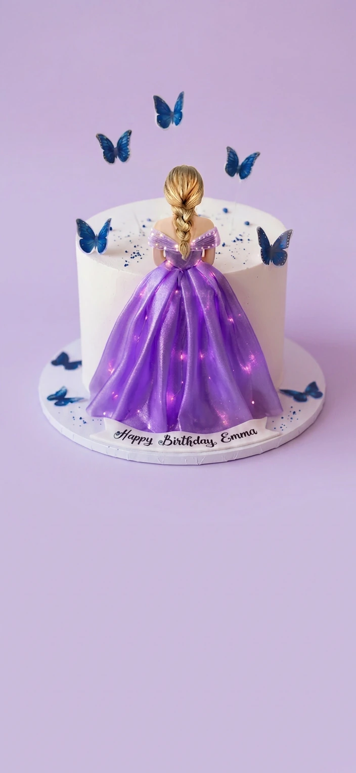 Princess Butterfly Business Cake Design