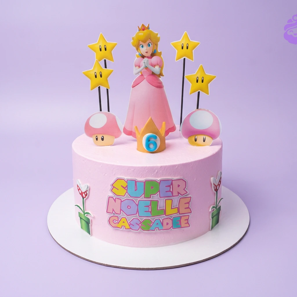 Princess Peach Watch Cake Design
