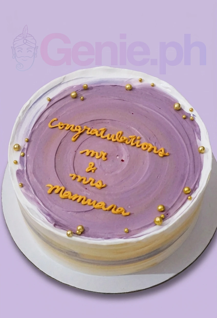Purple Anniversary Cake