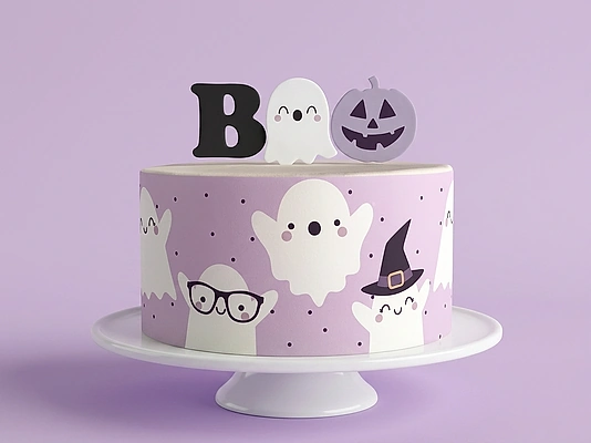 Purple Halloween Cake