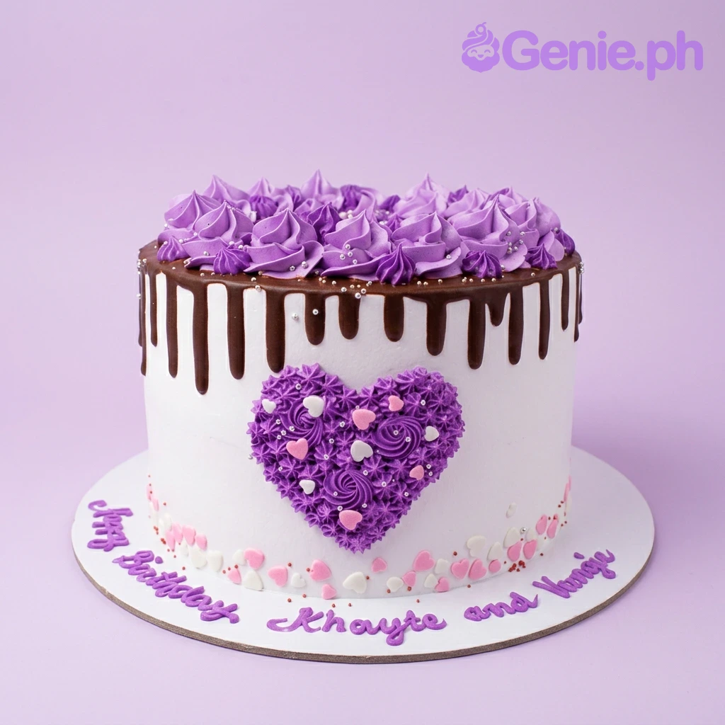 Purple Heart Purple Cakes Cake Design