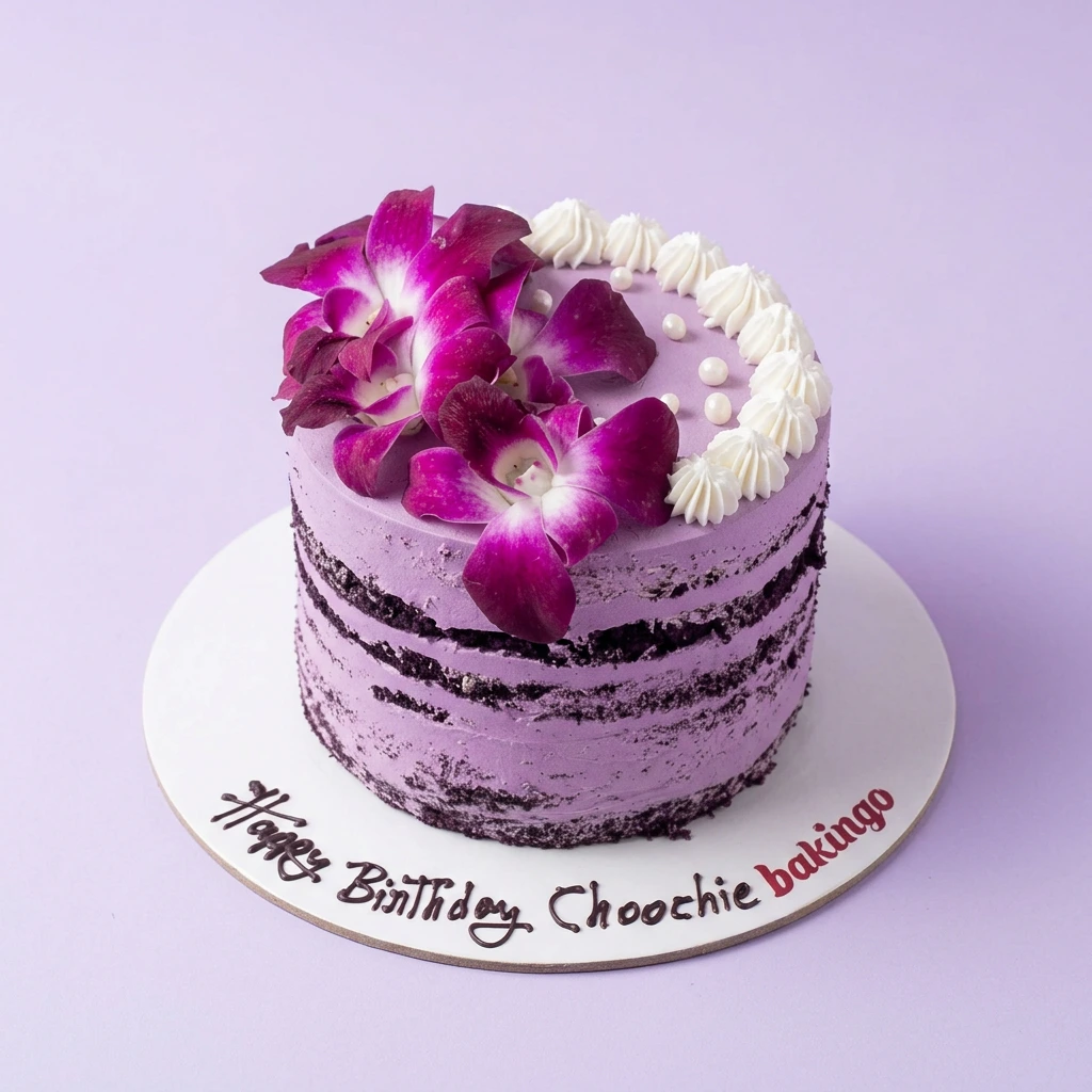 Purple Orchid Purple Cakes Cake Design