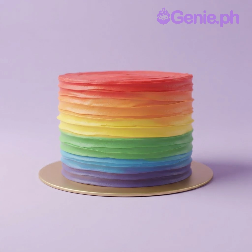 Rainbow Sing Cake Design