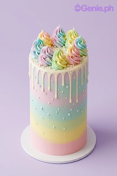 Rainbow Drip Cake