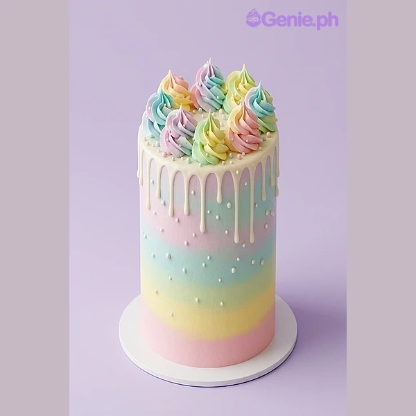 Rainbow Drip Cake