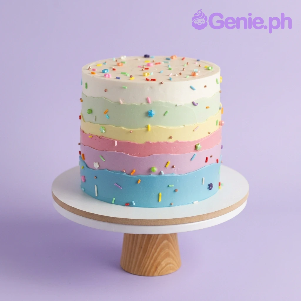 Rainbow Pastel Cake