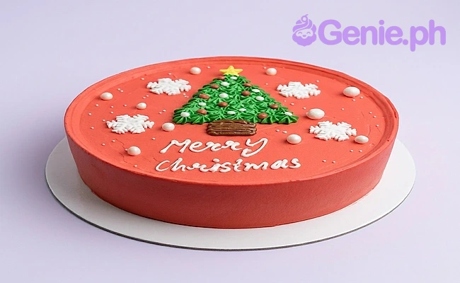 Red Christmas Cake