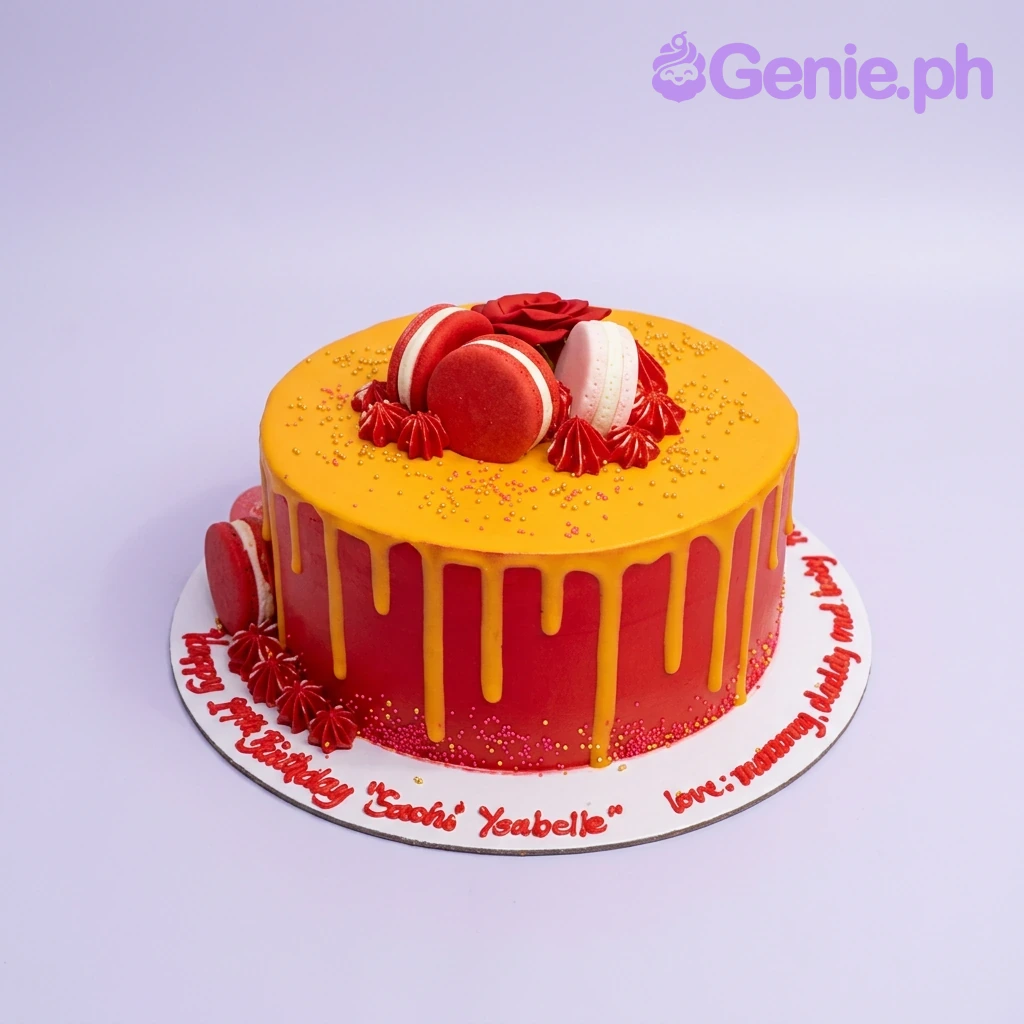 Red Drip Cake