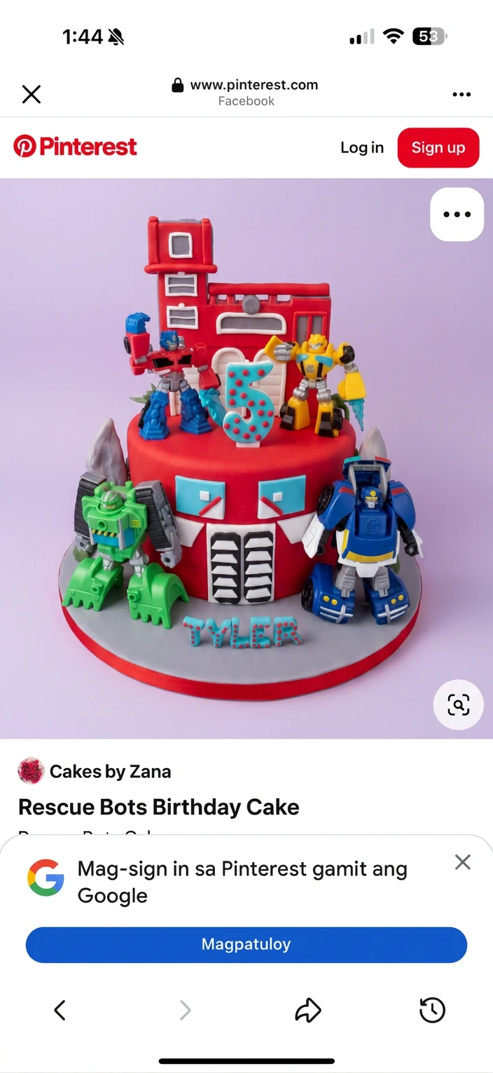 Rescue Bots Robots Cake Design