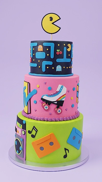 Retro 80s 90s Skater Cake Design