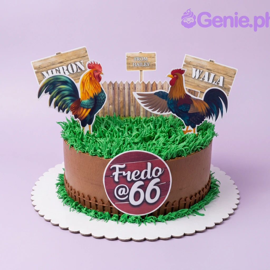 Rooster Birthday Cake