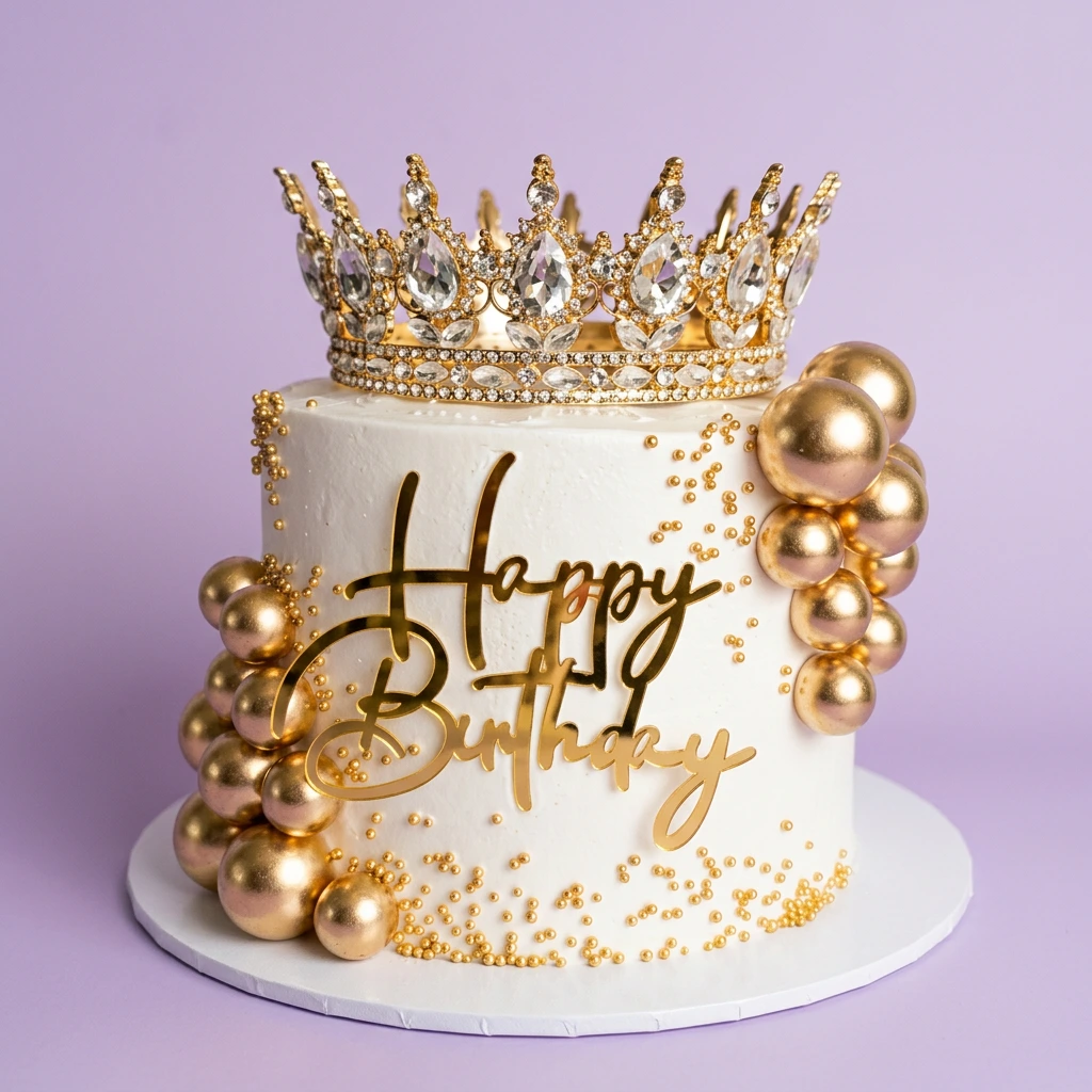 Royal Crown Birthday Cake