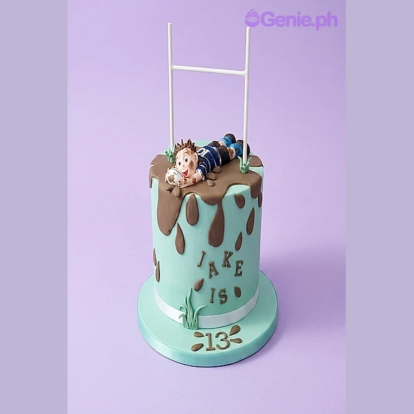 Rugby Birthday Cake