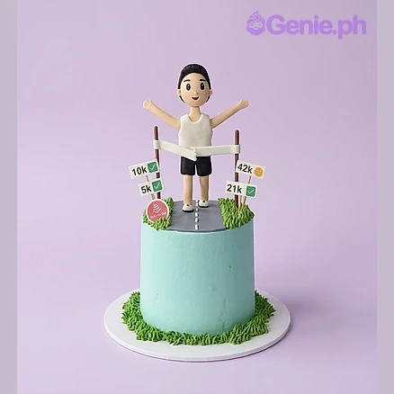 Runner Birthday Cake Design
