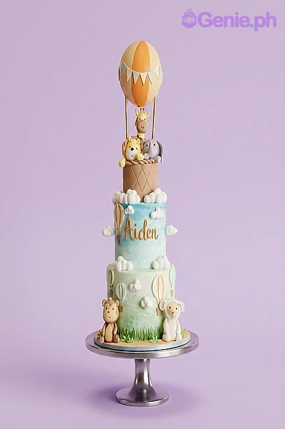 Safari Hot Air Balloon Cake Safari Hot Air Balloon Cake