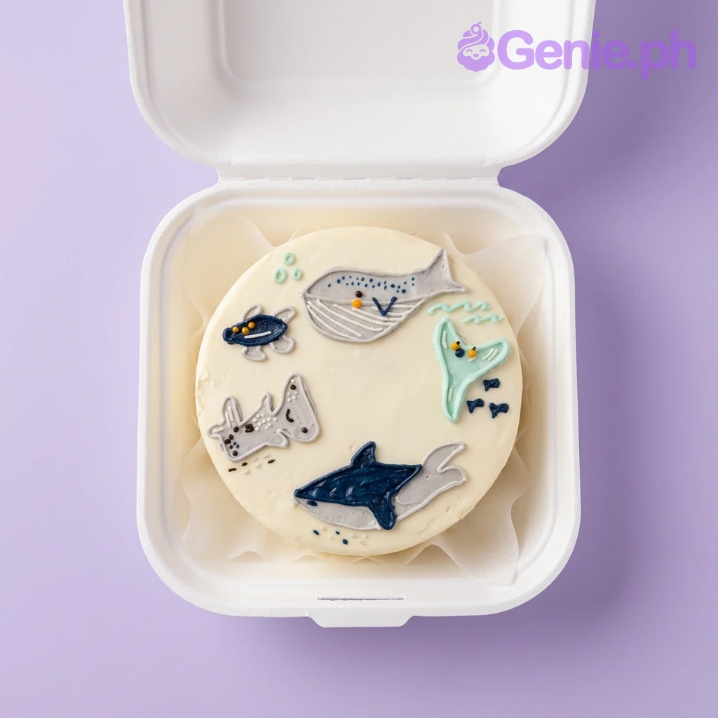 Sea Creature Bento Under The Sea Cake Design Sea Creature Bento Under The Sea Cake Design