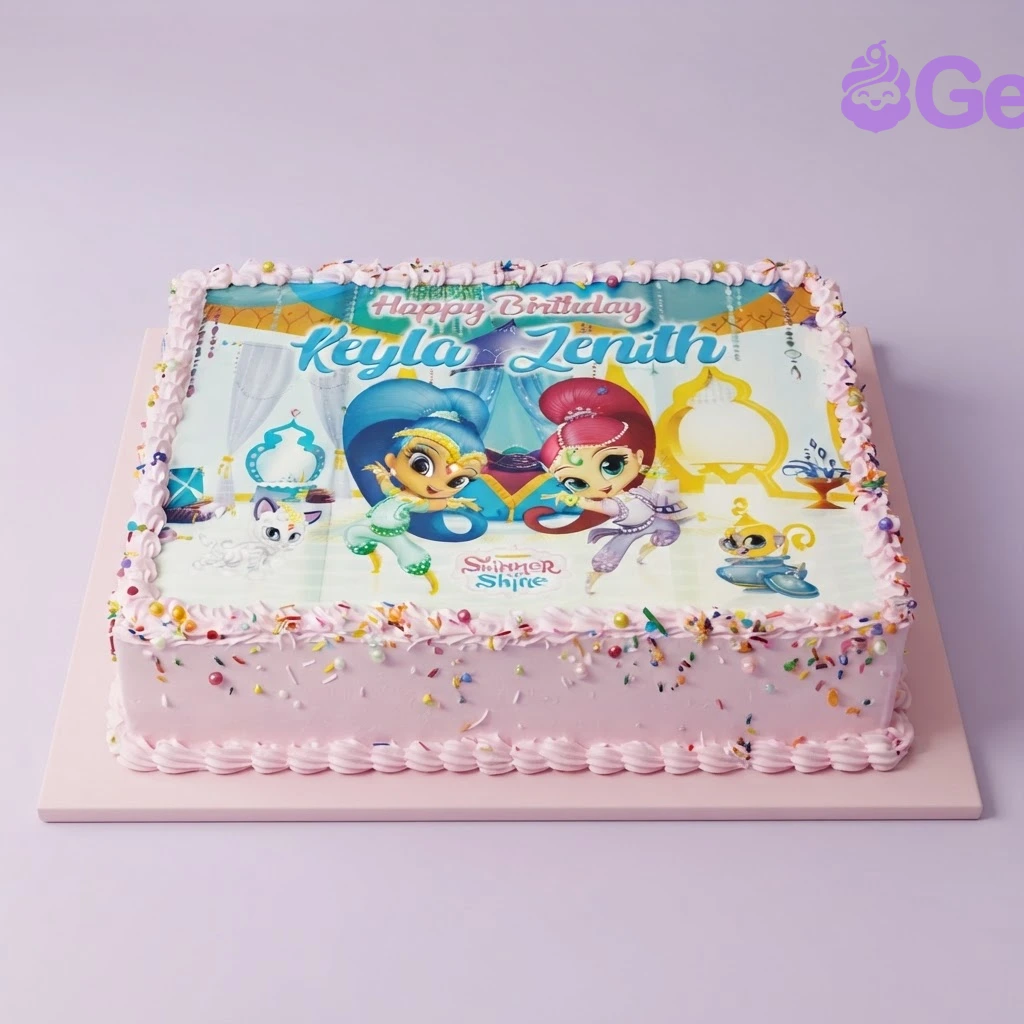 Shimmer And Shine Quarantine Cake Design