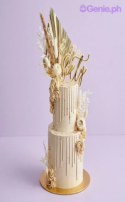 Sixty Floral Cake