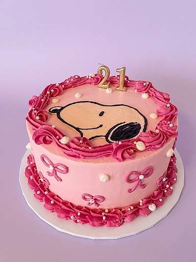 Snoopy 21st Cake