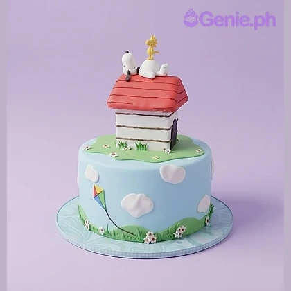 Snoopy Birthday Cake Design