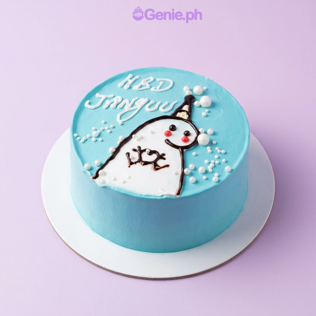 Snowman Snow White Cake Design