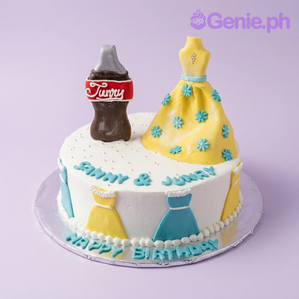 Soda And Dress Summer Cake Design Soda And Dress Summer Cake Design